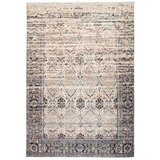 Kayoom RAVNO TKANA PREPROGA Galaxy 1400 Beige / Blau 200/290 cm tkano modra, bež | Shoptok.si