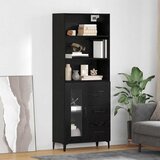  Highboard Crni hrast 69,5 x 34 x 180 cm Konstruirano drvo | shoptok.hr