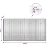  Gabion s žicom debljine 3 5 mm i mrežom 5x2 5 cm 200x20x100 cm - 20 cm 100 cm 200 cm | shoptok.hr