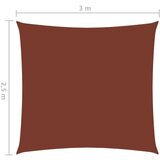  Jedro protiv sunca od tkanine pravokutno 2 5 x 3 m terakota | shoptok.hr