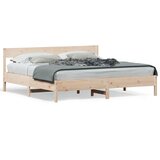  The Living Store Posteljni okvir brez vzmetnice 200x200 cm trdna borovina - Posteljni Okvir, (21501501) | Shoptok.si