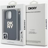 Dkny PU Leather Stack Logo Wrist Strap iPhone 16 Pro Max Black Ovitek za telefon Vijolična | Shoptok.si