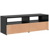 TV ormarić s LED svjetlima crni hrast 120x35x40 cm inženjerski drvo | shoptok.hr