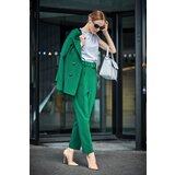 Stylove Ženske pantalone S124 sive zelena | ePonuda.com