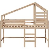 vidaXL Krevet na kat s ljestvama i krovom 90x200 cm od borovine | shoptok.hr