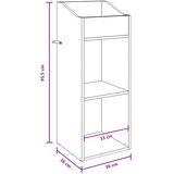  Ormar za ploče Crni hrast 36 x 36 x 95,5 cm Konstruirano drvo Slike