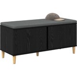  Klupa za hodnik s jastukom Crni Hrast 100 x 38 x 46 cm | shoptok.hr
