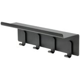 Zone Denmark Crna željezna zidna vješalica s policom 11,5 cm A-Hallway – | shoptok.hr