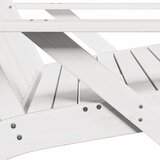 vidaXL Garden Adirondack Chair White 75x77x77 cm masivni les bor | Shoptok.si