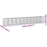  Gabionska košara s poklopcem 1100x100x150 cm pocinčano željezo | Eponuda.com