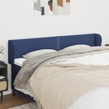  Uzglavlje s ušima plavo 183x23x78/88 cm od tkanine | shoptok.hr