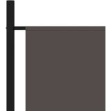 vidaXL Sobna pregrada s 1 panelom antracit 175 x 180 cm | shoptok.hr