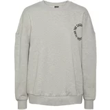Pieces Sweater majica 'JYLLO' siva melange / crna
