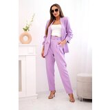 Kesi Włoski Elegant set of jackets and trousers light purple | Shoptok.si