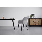 Bessagi Home naslanjač caria, svetlo siva, žamet | Shoptok.si