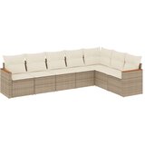  7-dijelni set vrtnih sofa od poliratana s jastucima bež | shoptok.hr