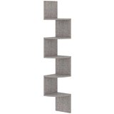  Zidne kutne police siva boja betona 19 x 19 x 123 cm od iverice | shoptok.hr