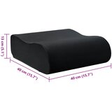  Jastuk za sjedalo Jednobojno Crna 40 x 40 x 13 cm PU pjena | shoptok.hr