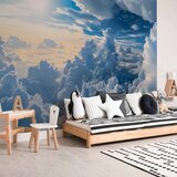  Foto tapeta - Symphony of Light: Sun and Clouds Collaborating on a Beautiful Sky 100x70 | shoptok.hr