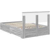  Konstrukcija postelje Siva Sonoma 120 x 200 cm Konstruiran les, (5000103365) | Shoptok.si