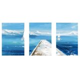 WALLXPERT Dekorativna uramljena MDF slika (3 komada) Mp3 00106 50 x 70 | Eponuda.com