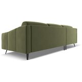 Makamii zelena žametna kotna sedežna garnitura (levi kot) nalu – | Shoptok.si