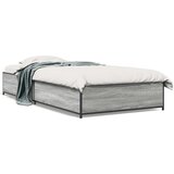  Okvir za krevet boja hrasta 100x200cm konstruirano drvo i metal Cijene