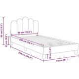  Posteljica za malčke z vzglavjem Roza 90 x 200 cm blago, (5000105647) | Shoptok.si