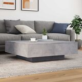  Stolić za kavu s LED svjetlima sivi boja betona 100x100x31 cm | shoptok.hr