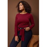 Trendyol Ženska bluza Tbbaw26Af00027, Bordo Cene