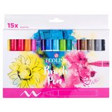  Akvarel olovke ecoline brush pen 15 kom KORIŠĆENO Cene