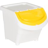  Složive kante za otpad s poklopcima 3 kom bijele PP 78 L | shoptok.hr