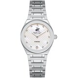 Beverly Hills Polo Club Ženski sat BP3866C.320, Sedefasto kućište, Srebrne boje Cene