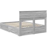  Krevetna konstrukcija s ladicama Siva Sonoma 140 x 190 cm | shoptok.hr