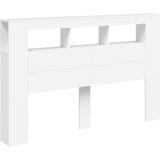  LED uzglavlje bijelo 160 x 18,5 x 103,5 cm konstruirano drvo | Shoptok.si