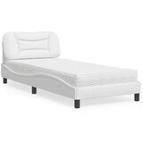  Krevet s madracem Hvar bijeli 90 x 190 cm od umjetne kože | shoptok.hr