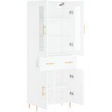  Visoka komoda bijela 69,5x34x180 cm konstruirano drvo | shoptok.hr
