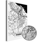  Slika - City Plan: Gdansk (1 Part) Vertical 80x120 Premium Print | shoptok.hr