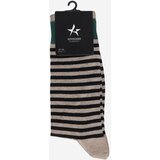 ALTINYILDIZ CLASSICS Men's Brown-Black Patterned Bamboo Socket Socks Cene