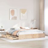  Okvir kreveta bez madraca 200 x 200 cm od masivne borovine | shoptok.hr