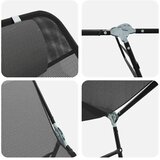  Sklopiva ležaljka za sunčanje 2 pcs Crna 182 x 55 x 85,5 cm | shoptok.hr