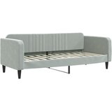  Dnevni krevet na razvlačenje svjetlosivi 80 x 200 cm baršunasti | shoptok.hr