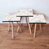 Hanah home set klub stočića Flex, 3 komada, Krem | ePonuda.com