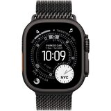Apple Watch Ultra 3 Milanaise Crna pasu: MF1N4QF/A Velikost Majhna 49mm Crna titanovo ohišje | Shoptok.si