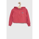 Tommy Hilfiger Dječja dukserica boja: ružičasta, s kapuljačom, s aplikacijom | shoptok.hr