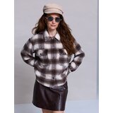 Sinsay Karirana košulja-jakna s udjelom viskoze | shoptok.hr