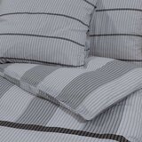  Set posteljine za poplun sivi 140 x 200 cm pamučni200x200 | shoptok.hr