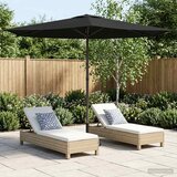  Vrtni suncobran 270 x 270 cm Poliester Pravokutni Crna | Shoptok.si