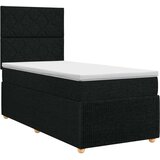  Boxspring krevet s madracem Crna 90 x 190 cm Tkanina | shoptok.hr