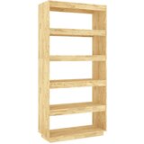 Furnova Knjižna omara/pregrada 80x35x167 cm trdna borovina, (21932686) | Shoptok.si